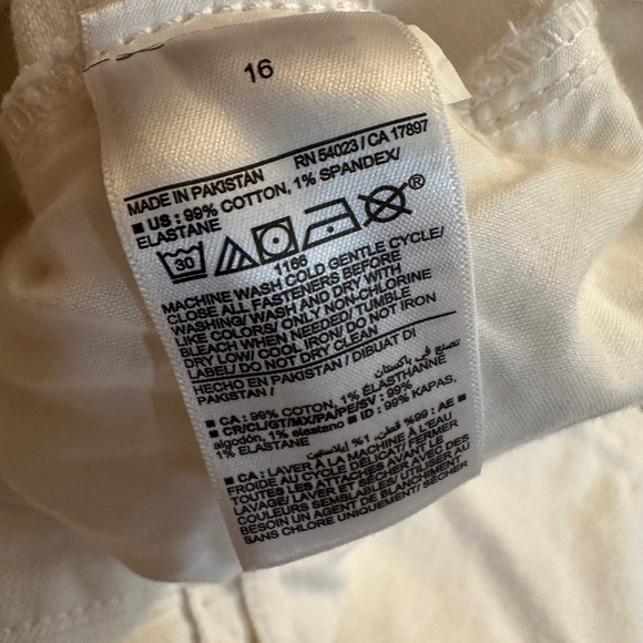 Nwt Old Navy higher high rise flare white size 16 - Picture 5 of 7